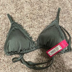 Dark green never worn never used brand new bikini top